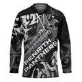 Personalized Penrith Panthers Rugby Hockey Jersey Urban Street Graffiti Style - Distressed Splatter Elements