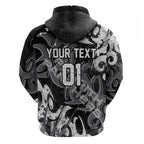 Personalized Penrith Panthers Rugby Hoodie Urban Street Graffiti Style - Distressed Splatter Elements