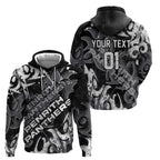 Personalized Penrith Panthers Rugby Hoodie Urban Street Graffiti Style - Distressed Splatter Elements