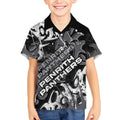 Personalized Penrith Panthers Rugby Kid Hawaiian Shirt Urban Street Graffiti Style - Distressed Splatter Elements