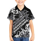 Personalized Penrith Panthers Rugby Kid Hawaiian Shirt Urban Street Graffiti Style - Distressed Splatter Elements