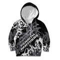 Personalized Penrith Panthers Rugby Kid Hoodie Urban Street Graffiti Style - Distressed Splatter Elements