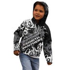 Personalized Penrith Panthers Rugby Kid Hoodie Urban Street Graffiti Style - Distressed Splatter Elements