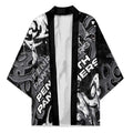 Personalized Penrith Panthers Rugby Kimono Urban Street Graffiti Style - Distressed Splatter Elements