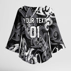 Personalized Penrith Panthers Rugby Kimono Sleeve Blouse Urban Street Graffiti Style - Distressed Splatter Elements