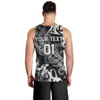 Personalized Penrith Panthers Rugby Men Tank Top Urban Street Graffiti Style - Distressed Splatter Elements