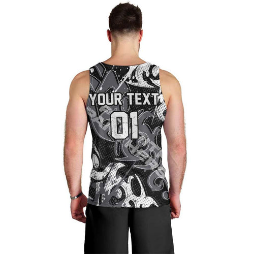 Personalized Penrith Panthers Rugby Men Tank Top Urban Street Graffiti Style - Distressed Splatter Elements