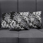 Personalized Penrith Panthers Rugby Pillow Cover Urban Street Graffiti Style - Distressed Splatter Elements
