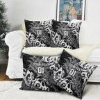 Personalized Penrith Panthers Rugby Pillow Cover Urban Street Graffiti Style - Distressed Splatter Elements