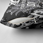 Personalized Penrith Panthers Rugby Pillow Cover Urban Street Graffiti Style - Distressed Splatter Elements