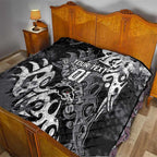 Personalized Penrith Panthers Rugby Quilt Urban Street Graffiti Style - Distressed Splatter Elements
