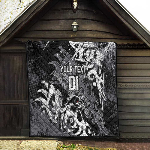Personalized Penrith Panthers Rugby Quilt Urban Street Graffiti Style - Distressed Splatter Elements