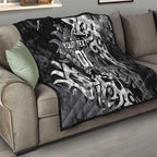 Personalized Penrith Panthers Rugby Quilt Urban Street Graffiti Style - Distressed Splatter Elements