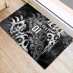 Personalized Penrith Panthers Rugby Rubber Doormat Urban Street Graffiti Style - Distressed Splatter Elements