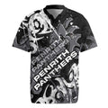 Personalized Penrith Panthers Rugby Rugby Jersey Urban Street Graffiti Style - Distressed Splatter Elements