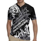 Personalized Penrith Panthers Rugby Rugby Jersey Urban Street Graffiti Style - Distressed Splatter Elements