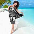 Personalized Penrith Panthers Rugby Sarong Urban Street Graffiti Style - Distressed Splatter Elements