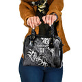 Personalized Penrith Panthers Rugby Shoulder Handbag Urban Street Graffiti Style - Distressed Splatter Elements