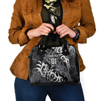 Personalized Penrith Panthers Rugby Shoulder Handbag Urban Street Graffiti Style - Distressed Splatter Elements