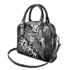 Personalized Penrith Panthers Rugby Shoulder Handbag Urban Street Graffiti Style - Distressed Splatter Elements