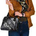 Personalized Penrith Panthers Rugby Shoulder Handbag Urban Street Graffiti Style - Distressed Splatter Elements