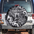 Personalized Penrith Panthers Rugby Spare Tire Cover Urban Street Graffiti Style - Distressed Splatter Elements