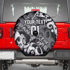 Personalized Penrith Panthers Rugby Spare Tire Cover Urban Street Graffiti Style - Distressed Splatter Elements