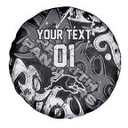 Personalized Penrith Panthers Rugby Spare Tire Cover Urban Street Graffiti Style - Distressed Splatter Elements