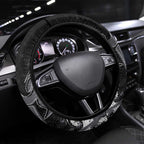 Penrith Panthers Rugby Steering Wheel Cover Urban Street Graffiti Style - Distressed Splatter Elements