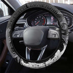 Penrith Panthers Rugby Steering Wheel Cover Urban Street Graffiti Style - Distressed Splatter Elements