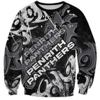 Personalized Penrith Panthers Rugby Sweatshirt Urban Street Graffiti Style - Distressed Splatter Elements