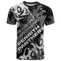 Personalized Penrith Panthers Rugby T Shirt Urban Street Graffiti Style - Distressed Splatter Elements