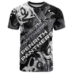 Personalized Penrith Panthers Rugby T Shirt Urban Street Graffiti Style - Distressed Splatter Elements