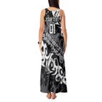 Personalized Penrith Panthers Rugby Tank Maxi Dress Urban Street Graffiti Style - Distressed Splatter Elements