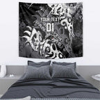 Personalized Penrith Panthers Rugby Tapestry Urban Street Graffiti Style - Distressed Splatter Elements