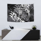 Personalized Penrith Panthers Rugby Tapestry Urban Street Graffiti Style - Distressed Splatter Elements