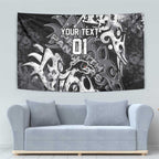 Personalized Penrith Panthers Rugby Tapestry Urban Street Graffiti Style - Distressed Splatter Elements