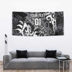 Personalized Penrith Panthers Rugby Tapestry Urban Street Graffiti Style - Distressed Splatter Elements