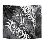 Personalized Penrith Panthers Rugby Tapestry Urban Street Graffiti Style - Distressed Splatter Elements