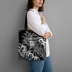 Personalized Penrith Panthers Rugby Tote Bag Urban Street Graffiti Style - Distressed Splatter Elements