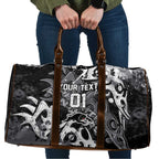 Personalized Penrith Panthers Rugby Travel Bag Urban Street Graffiti Style - Distressed Splatter Elements