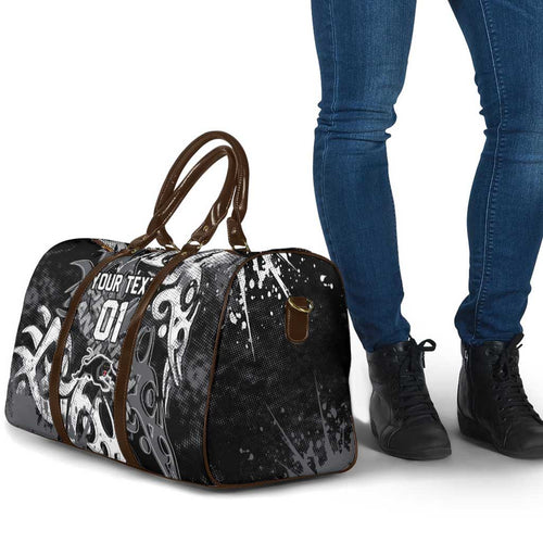 Personalized Penrith Panthers Rugby Travel Bag Urban Street Graffiti Style - Distressed Splatter Elements