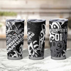 Personalized Penrith Panthers Rugby Tumbler Cup Urban Street Graffiti Style - Distressed Splatter Elements
