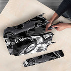 Personalized Penrith Panthers Rugby Umbrella Urban Street Graffiti Style - Distressed Splatter Elements