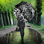 Personalized Penrith Panthers Rugby Umbrella Urban Street Graffiti Style - Distressed Splatter Elements