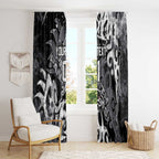 Personalized Penrith Panthers Rugby Window Curtain Urban Street Graffiti Style - Distressed Splatter Elements