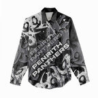 Personalized Penrith Panthers Rugby Women Casual Shirt Urban Street Graffiti Style - Distressed Splatter Elements