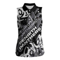 Personalized Penrith Panthers Rugby Women Sleeveless Polo Shirt Urban Street Graffiti Style - Distressed Splatter Elements
