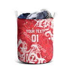 Personalized Dolphins Rugby Laundry Basket Urban Street Graffiti Style - Distressed Splatter Elements