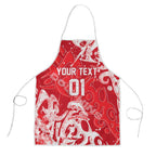Personalized Dolphins Rugby Apron Urban Street Graffiti Style - Distressed Splatter Elements